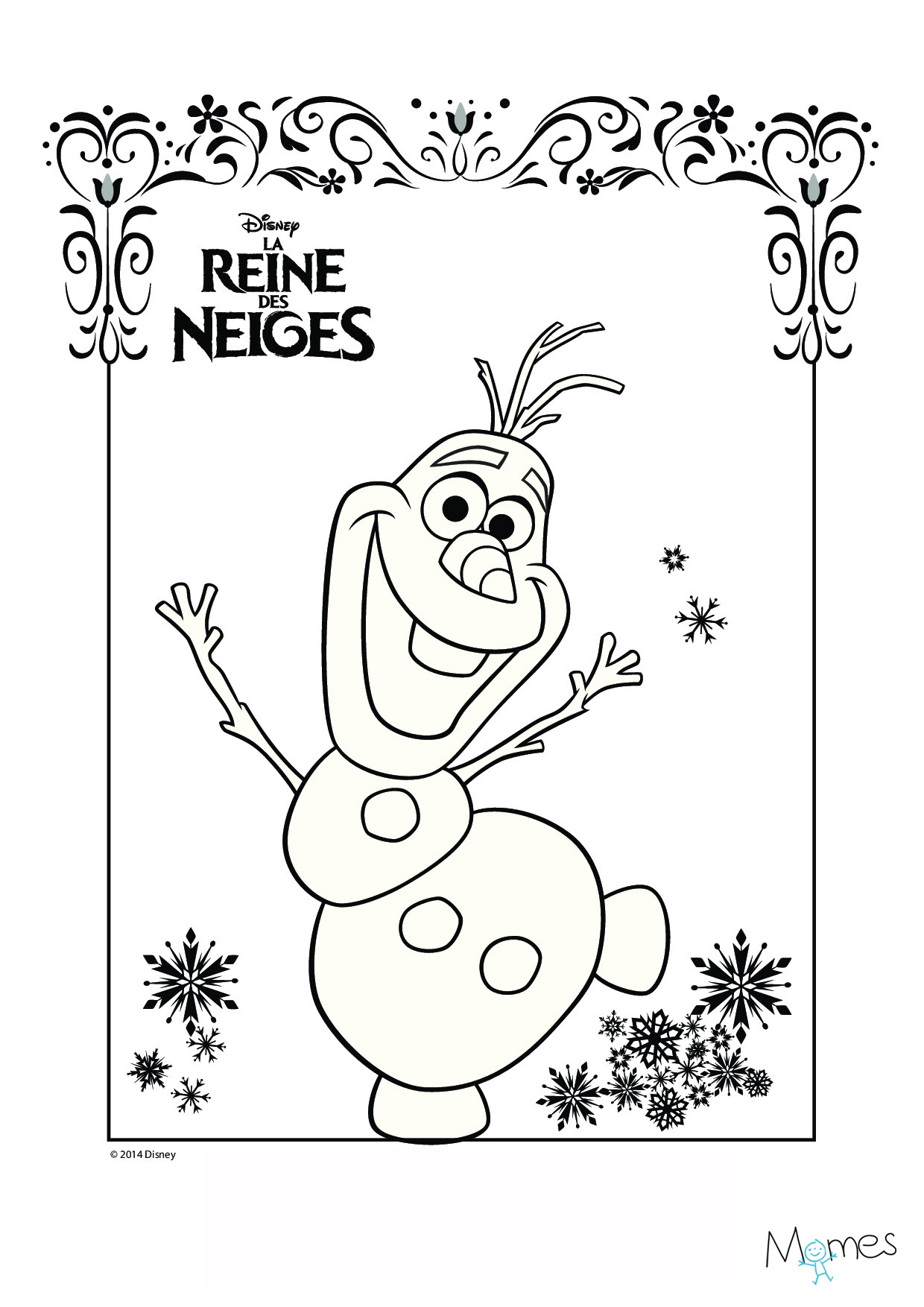 Coloriage reine des neiges gratuit dessin a imprimer 26