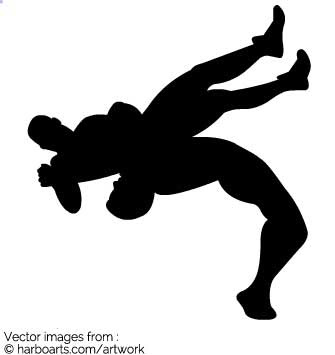 Download Wrestling Silhouette at GetDrawings | Free download