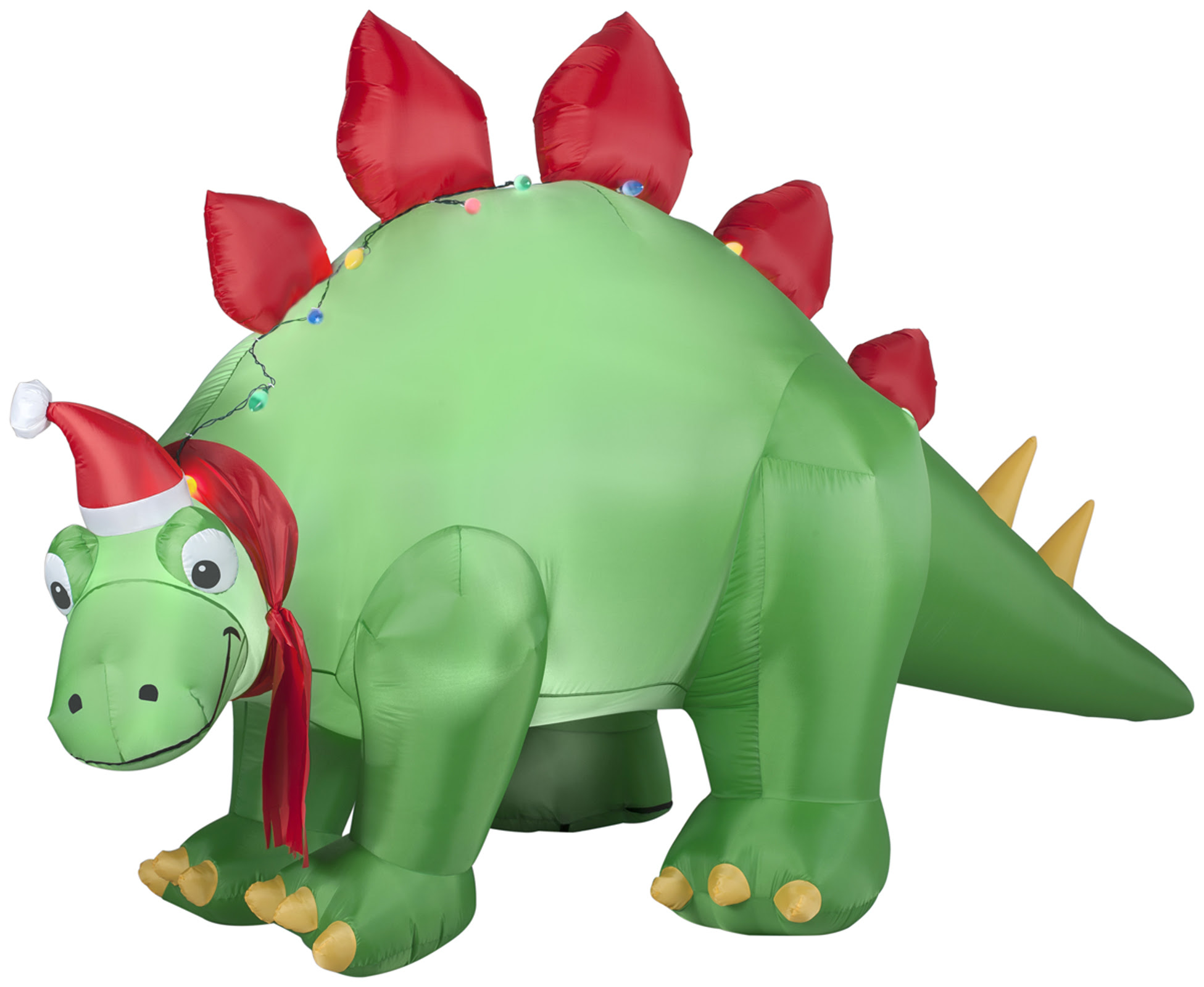 Gemmy Christmas Airblown Inflatables Holiday Stegosaurus w ...