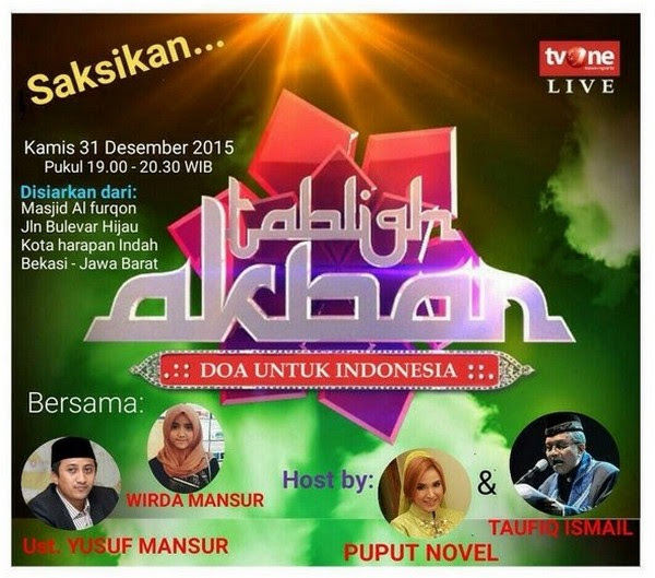 TvOne Memang Beda, Malam Tahun Baru Siarkan LIVE TABLIGH AKBAR
