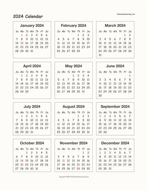 Check out our calendar 2024 template selection for the very best in unique or custom, handmade pieces from our calendars & planners . 2024 one page calendar enchanted learning