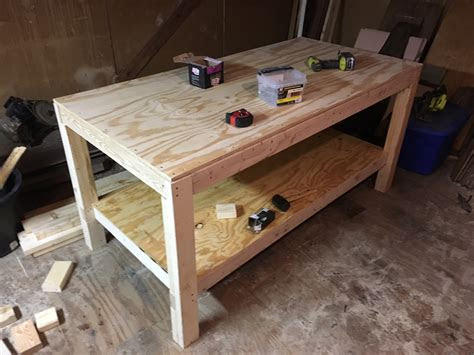 build  woodworking workbench  tablesaw outfeed