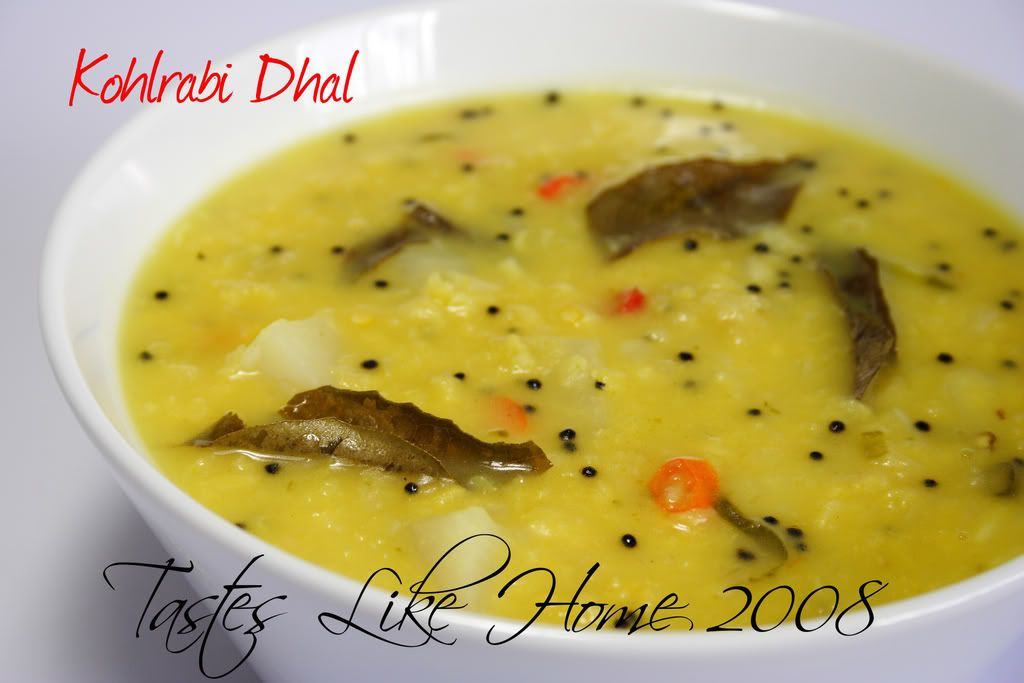 Kohlrabi Dhal