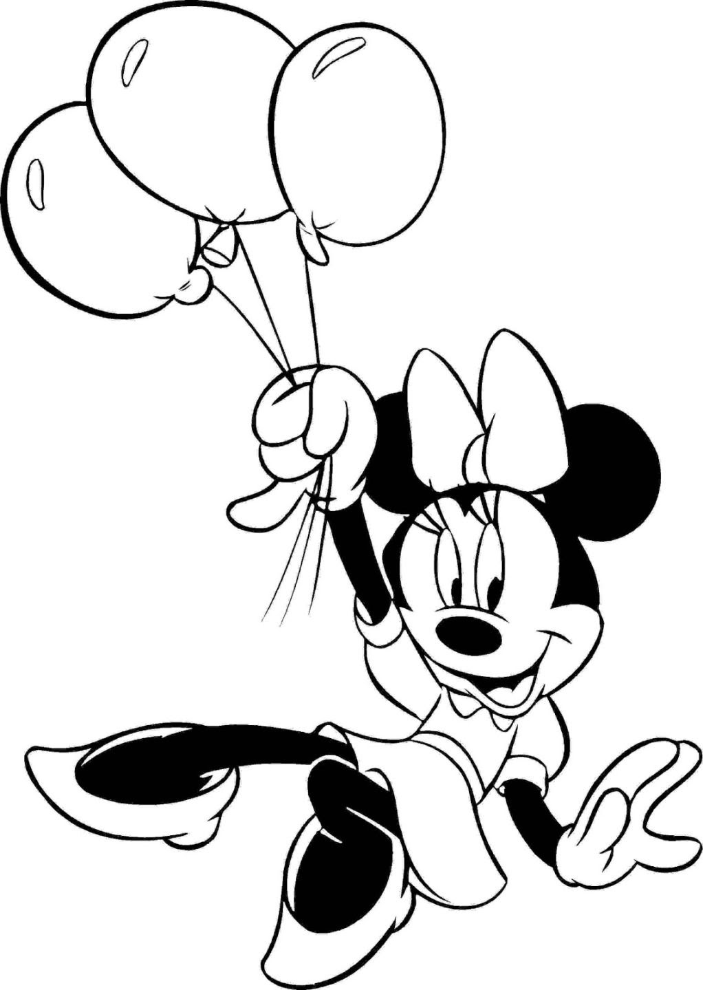 Happy Birthday Minnie Mouse Coloring Pages at GetDrawings ...