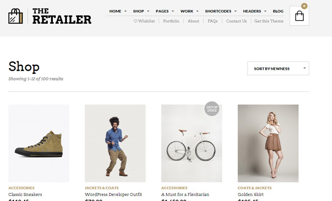 the retailer retina responsive wordpress theme