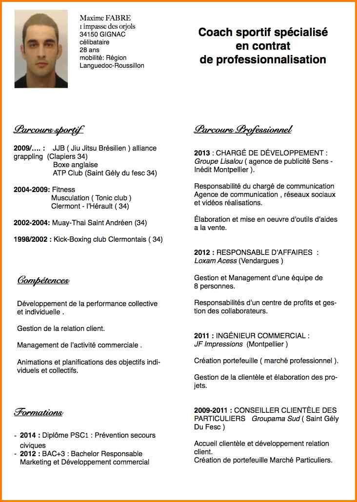 Curriculum vitae coach sportif - laboite-cv.fr