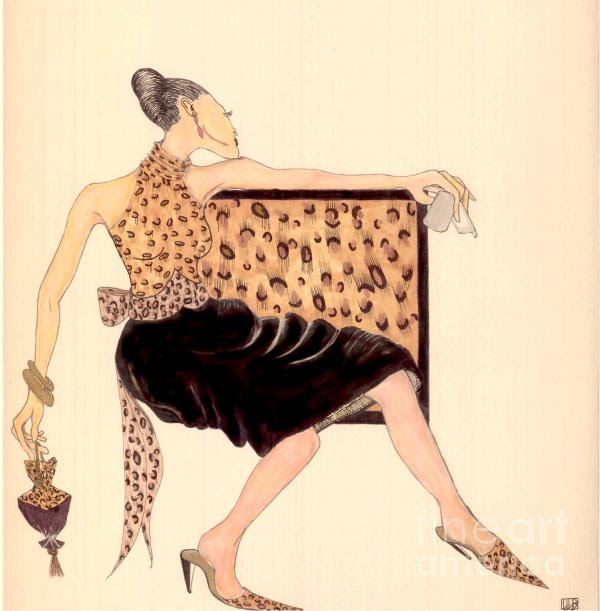 Animal Print Drawing Lenora Brown Animal Print Drawing Lenora Brown