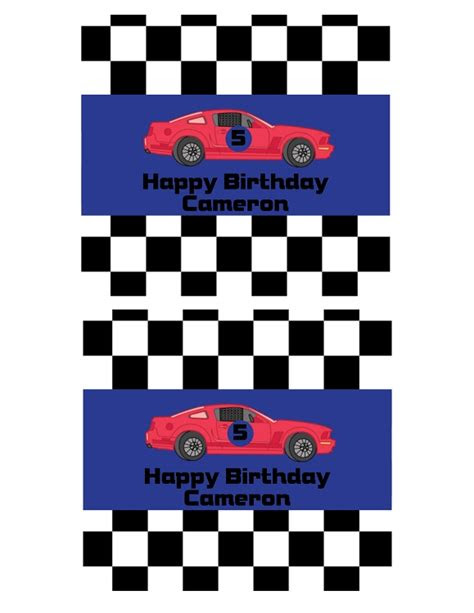  race cars birthday invitations printable or printed