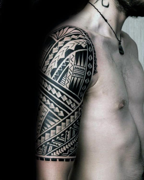 tribal tattoos half sleeve