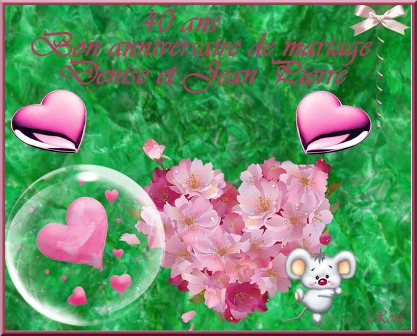 40 Ans Bon Anniversaire Denise Et Jeau Pierre