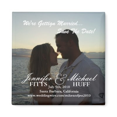 Wedding Save the Date Refrigerator Magnet