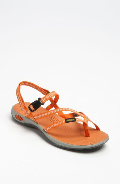 Keen Keen La Paz Water Sandal in Orange (burnt orange  neutral gray ...
