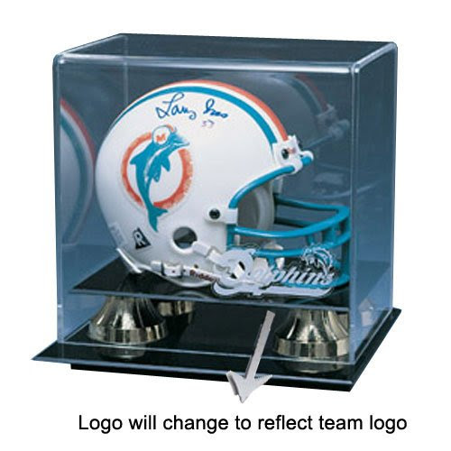 Oakland Raiders NFL Deluxe Mini Football Helmet Display Case