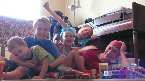 Setting up trains with Daddy