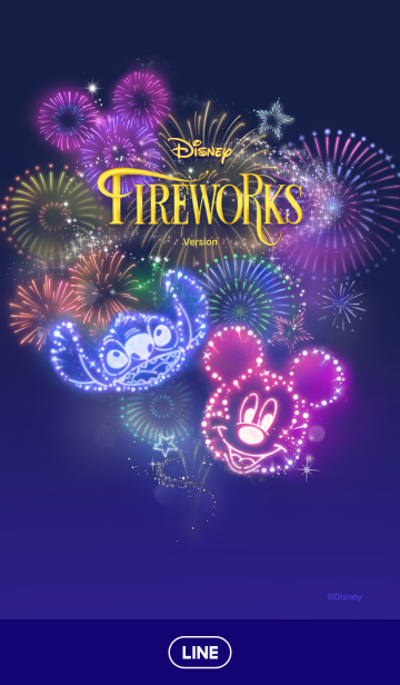 ディズニー 花火 Line着せかえ 360円