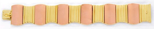 Original-Foto 1, TOP-MODERNES DESIGNER ARMBAND, GELBGOLD ROTGOLD, LUXUS!