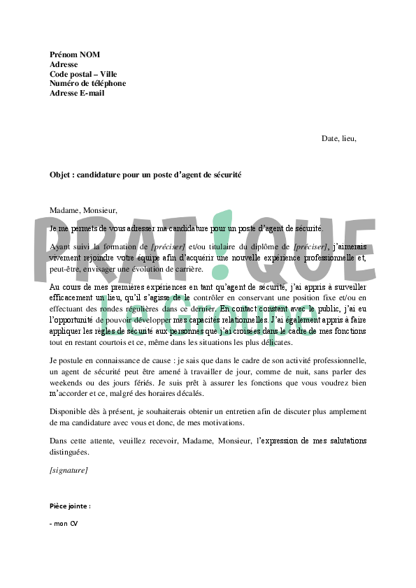 Lettre de motivation agent de sureté ferroviaire - laboite 
