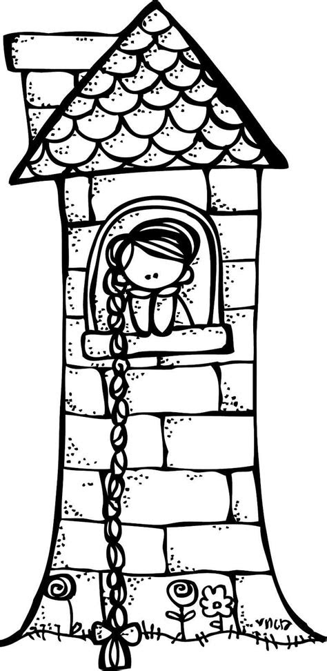 kleurplaat rapunzel kasteel