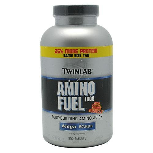 Twinlab Amino Fuel 1000 Body Building Amino Acids, Lean Muscle, 250 Tablets