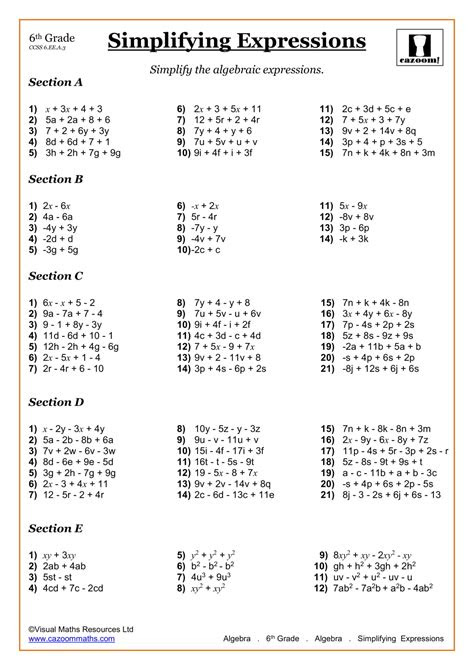Home » math worksheets » grade 6 maths » algebra worksheets. 6th grade math worksheets printable pdf worksheets