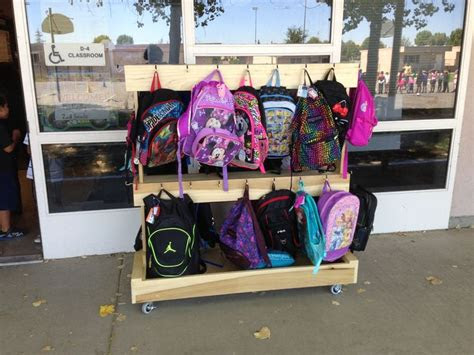 awesome backpack rolling rack classroom decorations