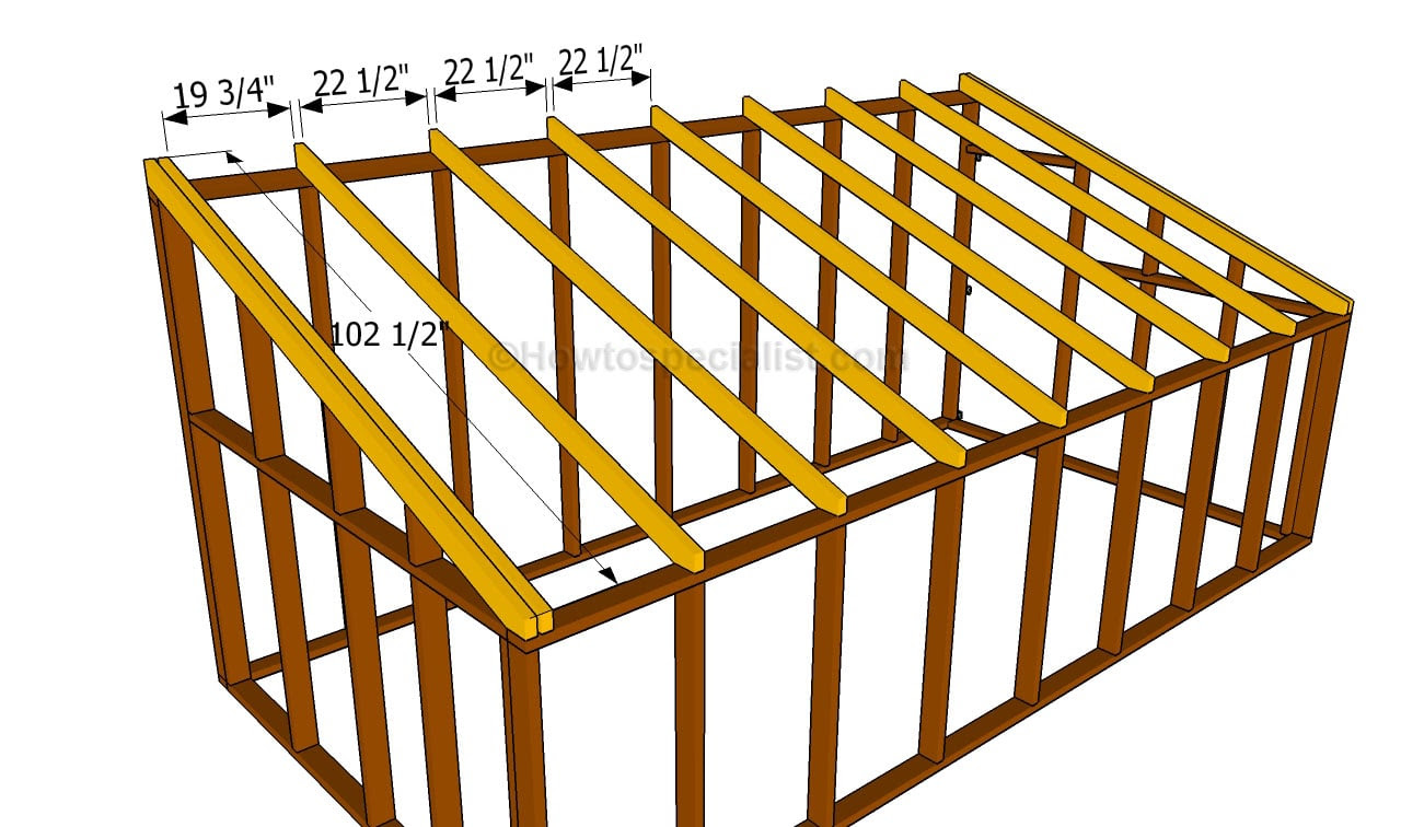 Attaching Rafters Lean To Shed