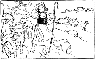 Download Little Bo Peep And Sheep | ClipArt ETC