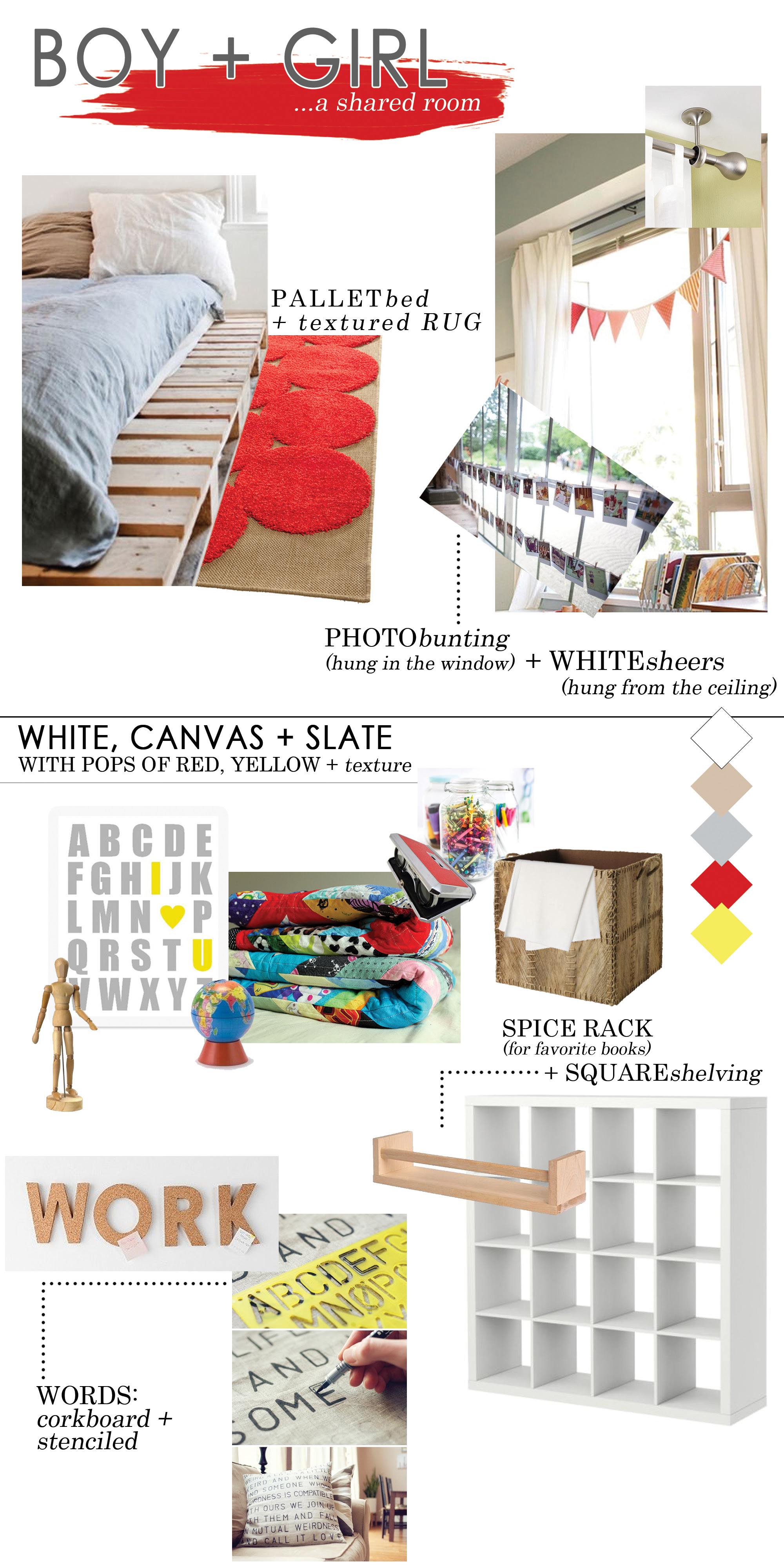 Boy Girl Shared Room Inspiration Board Fresh Mommy Blog