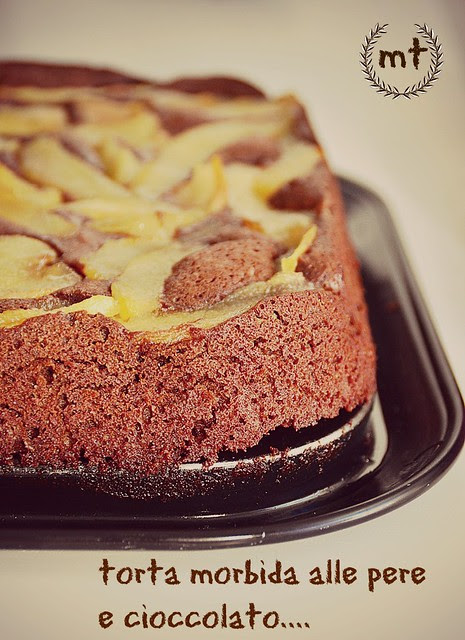 torta di pere e cioccolato