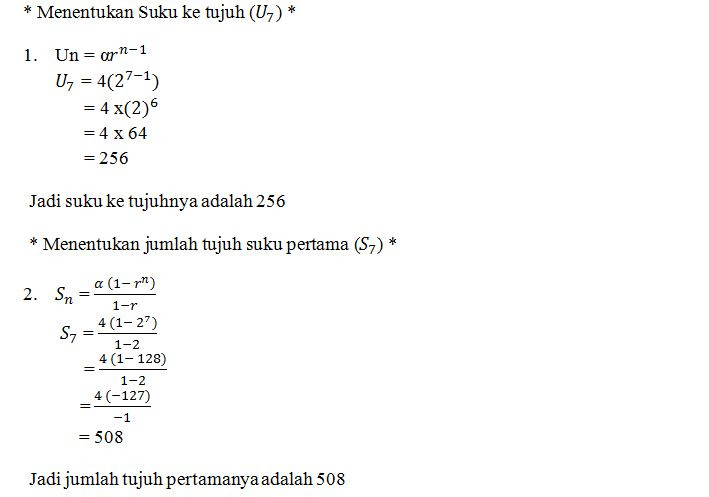Rumus Sifat Dan Contoh Soal Deret Geometri Anto Tunggal
