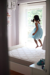 jumping on the bed!