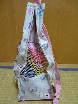 手作り リュック型 プールバッグ 大満足の出来です のんびりと Norの花と いろいろと