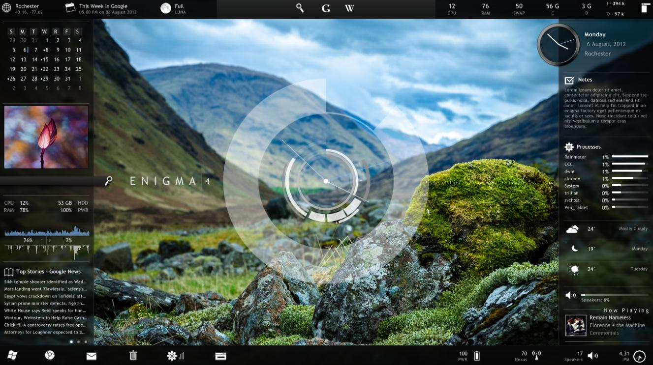 Rainmeter Screensaver