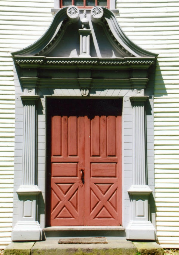 Front door pediment