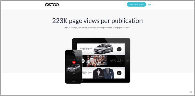 Peugeot example of interactive content