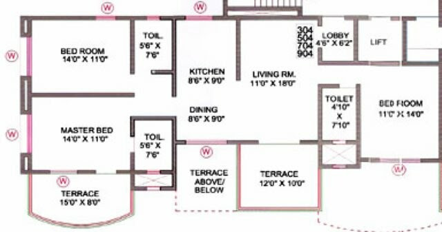 3 BHK Flat in Orchid Towers, Baner, Pune 411 045