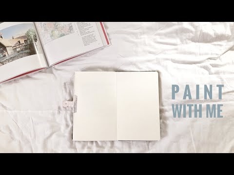 ☁️ painting clouds with gouache