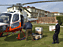 Helicóptero con ayuda humanitaria.