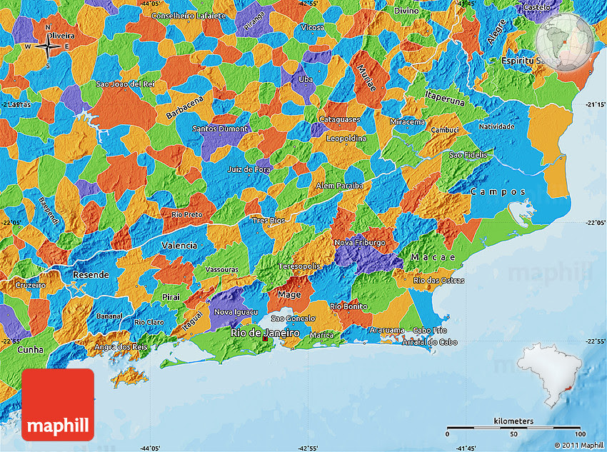 Political Map Of Rio De Janeiro