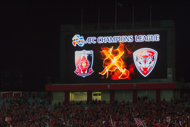2013年 AFCチャンピオンズリーグ第2節　浦和 vs ムアントンUtd　オーロラビジョン