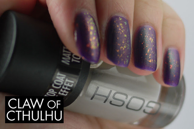 Color Club Port-Folio with Snow-Flakes with Gosh Matte Top Coat Swatch