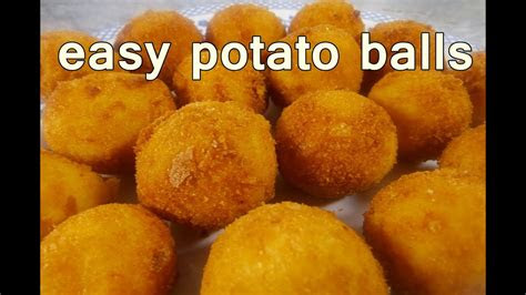 fried potato balls tasty  easy food recipes
