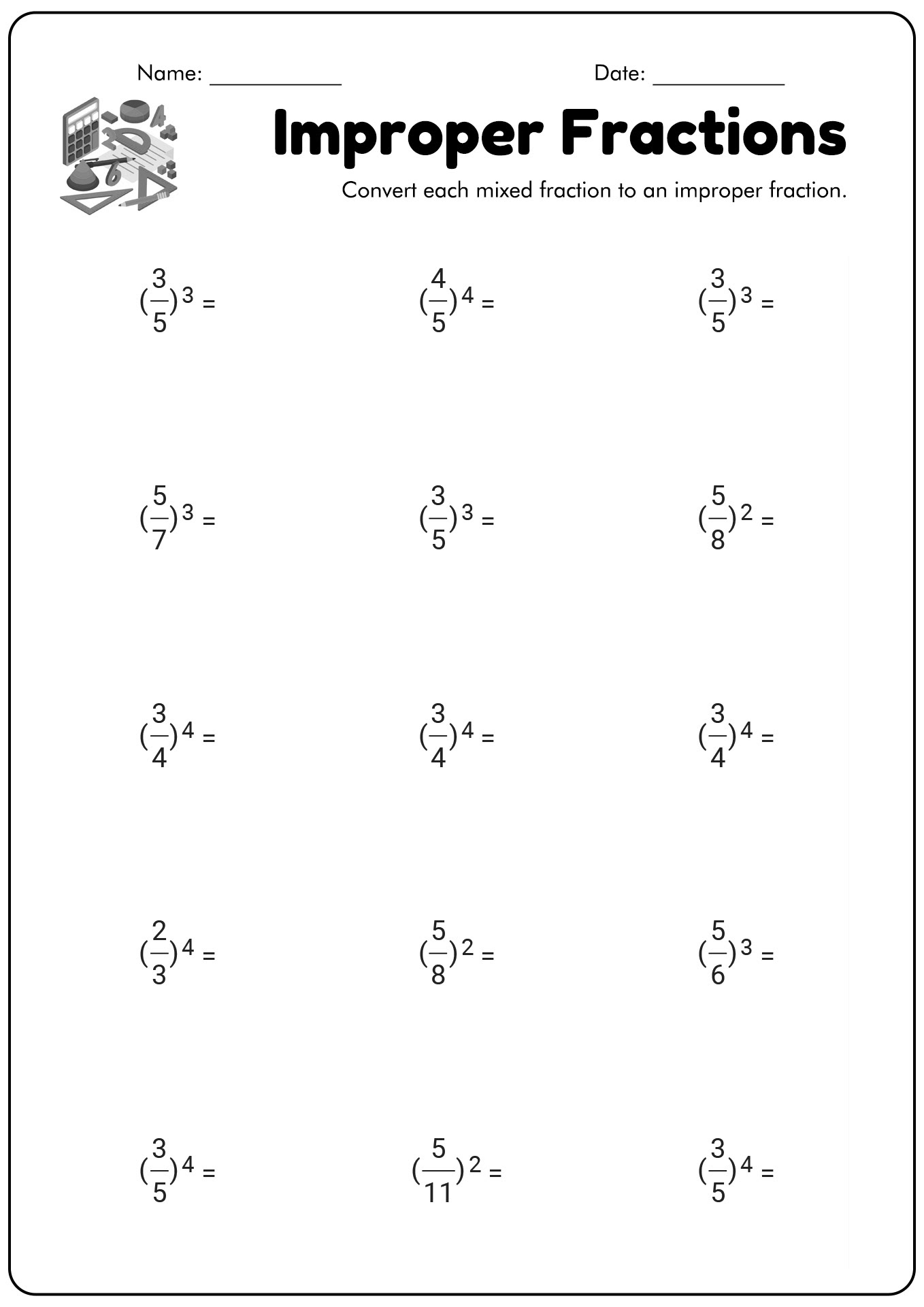 16 Best Images of Simplifying Fractions Worksheets Grade 6 - 6th Grade ...