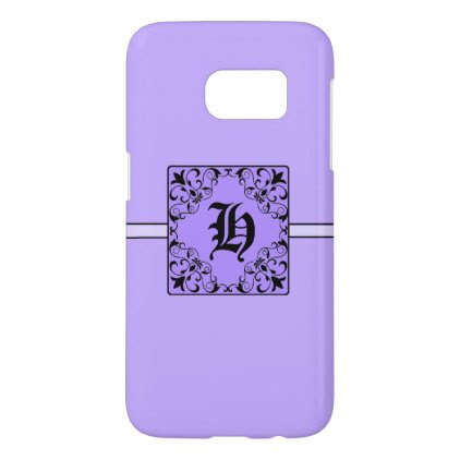 Classy Colorful Monogram H Samsung Galaxy7 Case