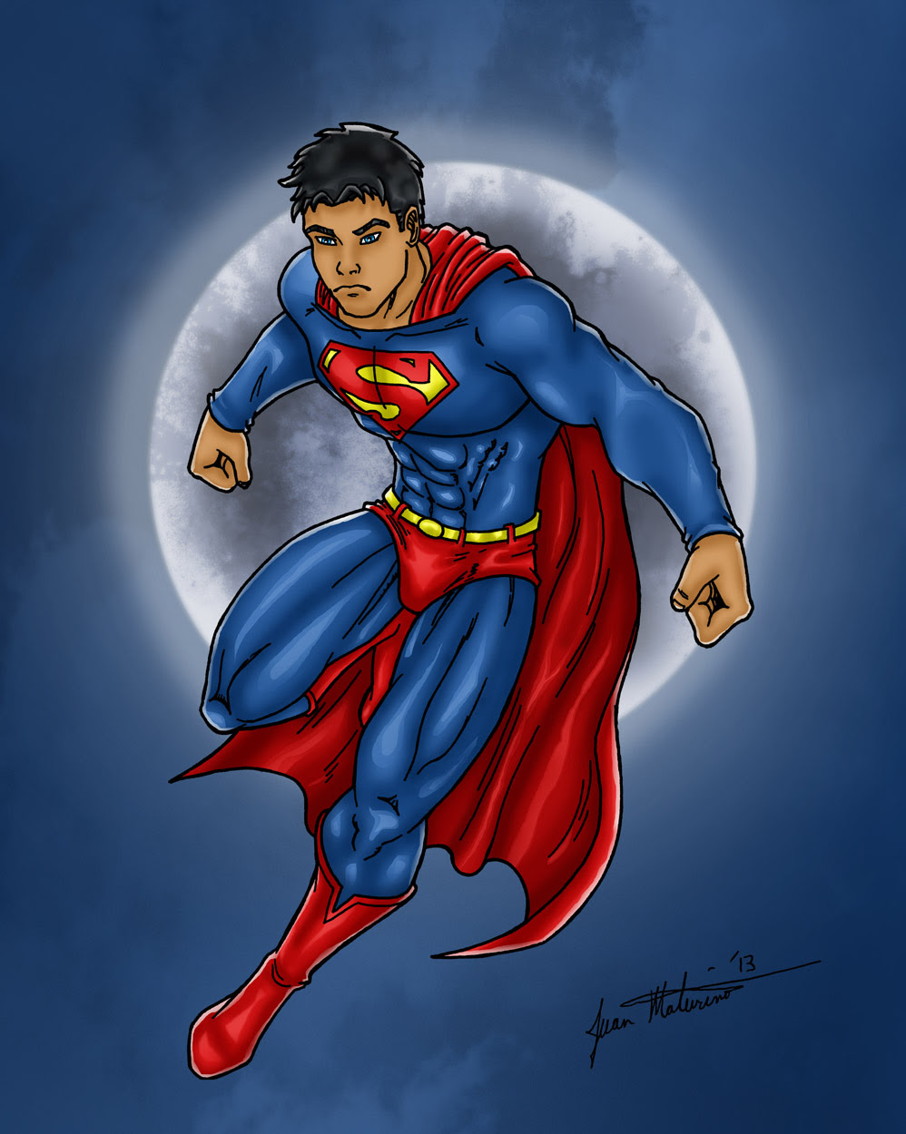  Gambar  10 Wallpaper gambar  kartun Superman Terbang keren