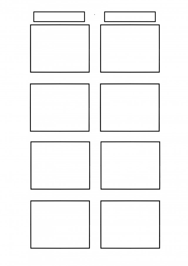 4コママンガのテンプレートひな形 無料の雛形 書式 テンプレート 書き方 ひな形の知りたい