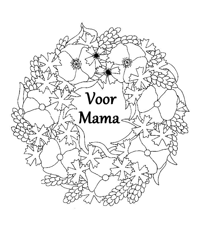 Kleurplaat Kleuren Moederdag