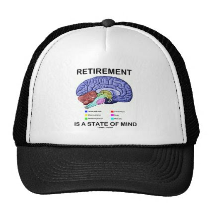 Retirement Is A State Of Mind (Anatomical Brain) Hat