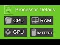 How To Know GPU Type, CPU,Android Version,API Level and many more