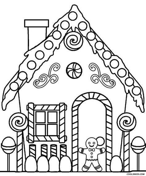 gingerbread house coloring pages christmas coloring